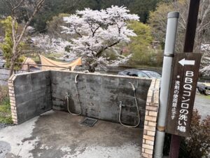 BBQコンロ洗い場