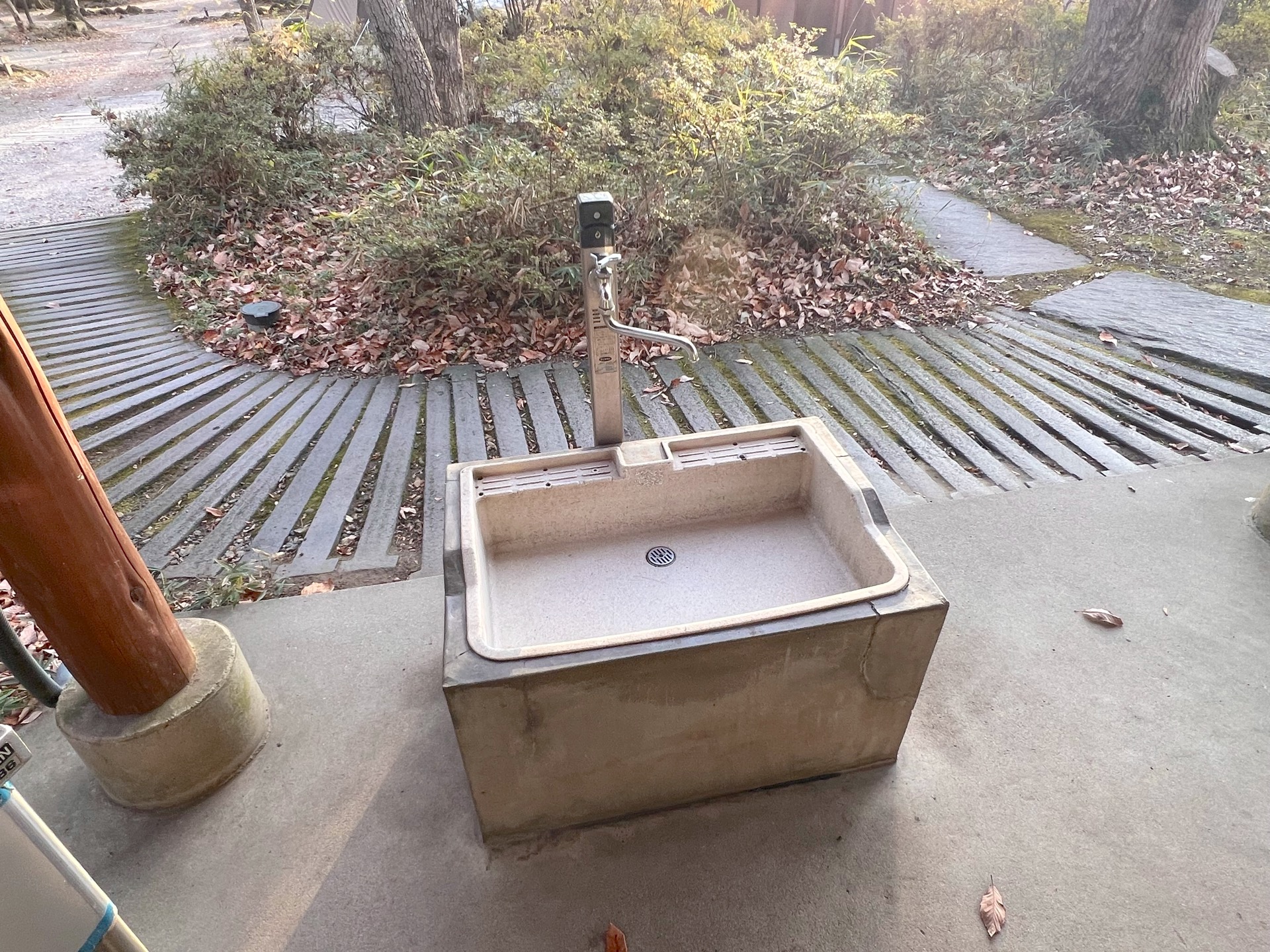鉄板用の洗い場