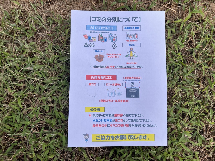 ゴミの分別について