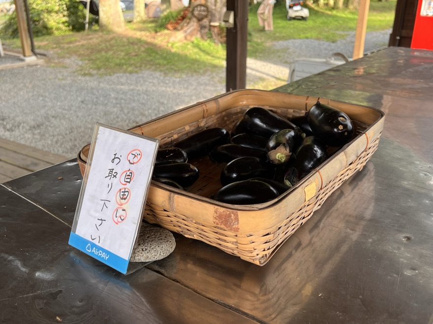 ご自由にどうぞのナス